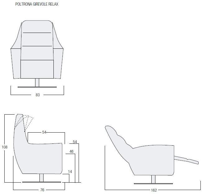 Egoitaliano Комфортное вращающееся кожаное кресло с моторизованными функциями sun-id-1425267 - Вид №2