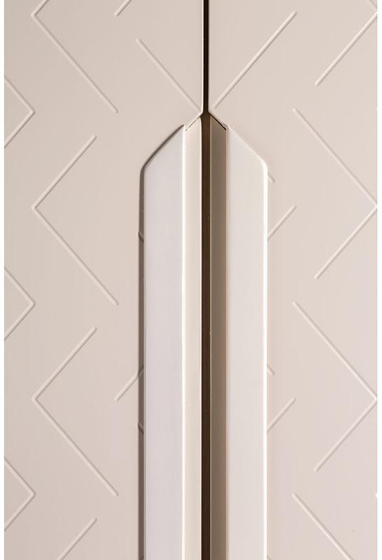 1418 Шкаф двухстворчатый Сканди Жемчужно-белый R-HOME 4009263h_Жемчуг - Вид №4