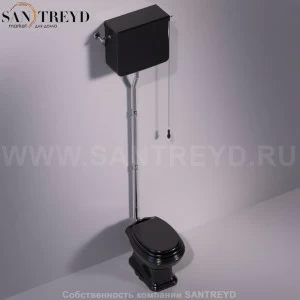 AR802NERO Бачок для унитаза Черный Simas Arcade Италия