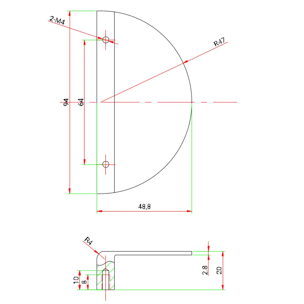 INSPIRE Ручка-полукруг для шкафов Лион 95 мм чёрный алюминий 89287859 STLM-1527756 - Вид №7