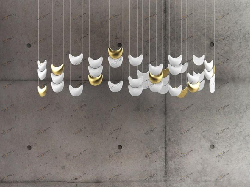 Beau & Bien Светодиодный подвесной светильник из фарфора Light skin sun-id-1385181