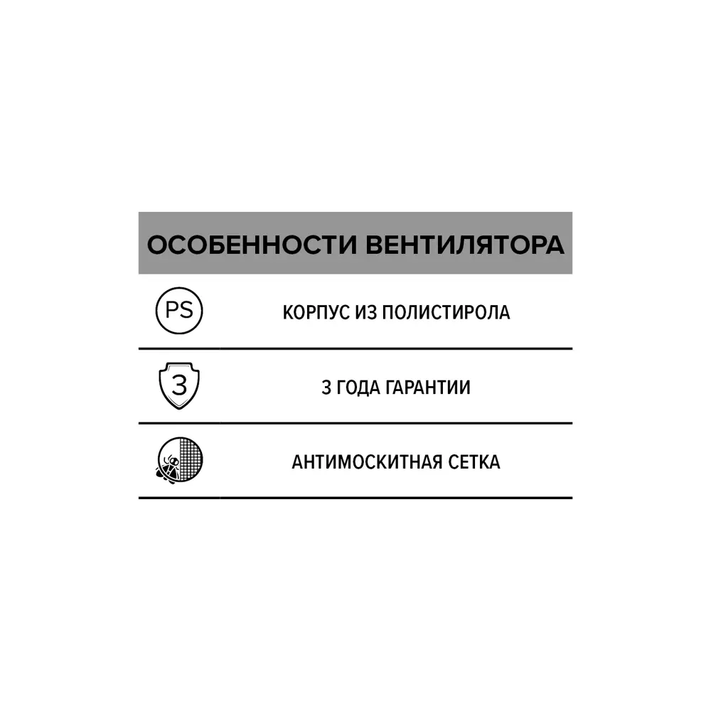 Вентилятор вытяжной Auramax с антимоскитной сеткой 82270087 STLM-0850950 - Вид №6