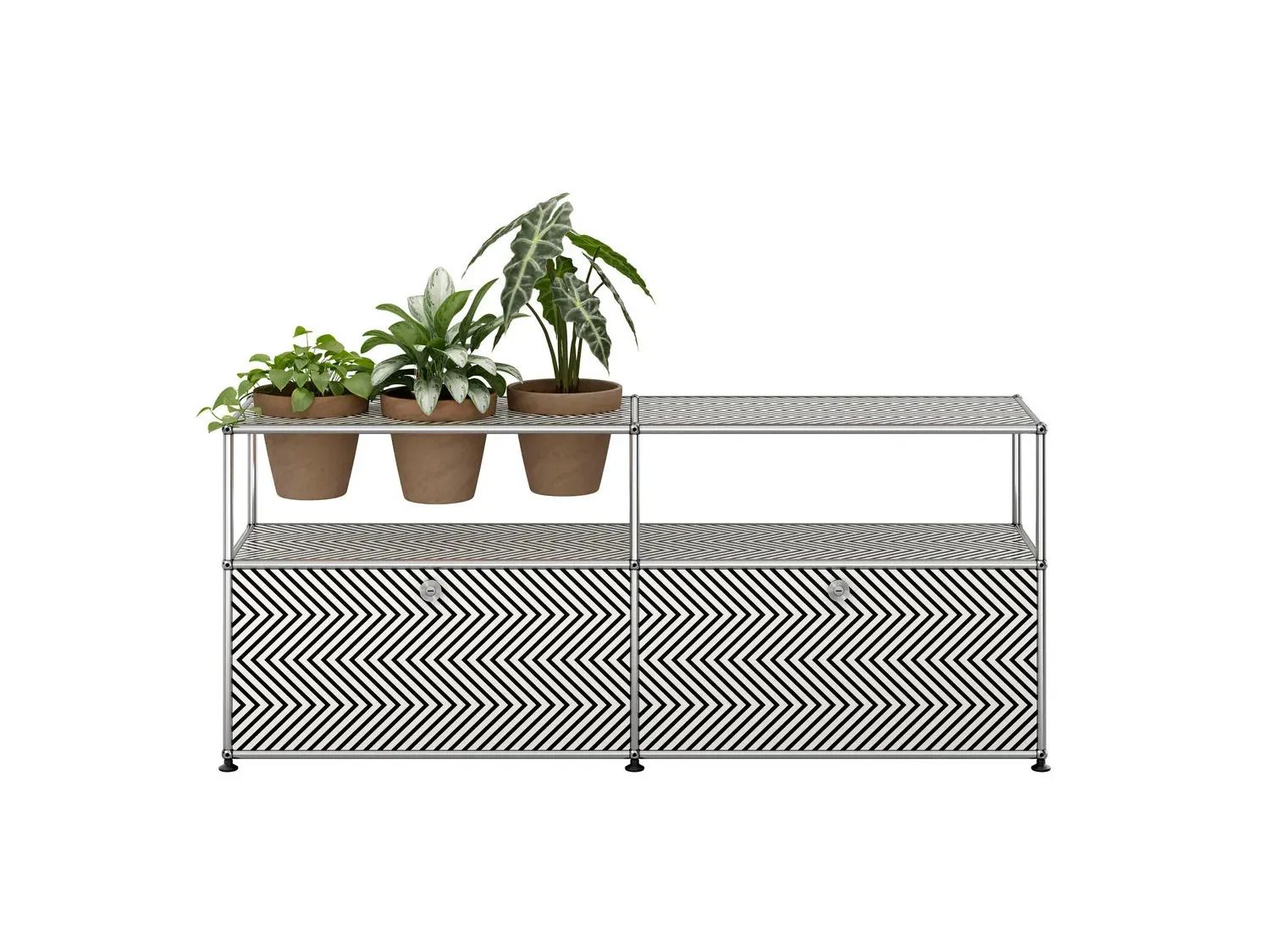 Металлический шкаф с откидными дверцами USM ZIGZAG ARCH-00112192 - Вид №1