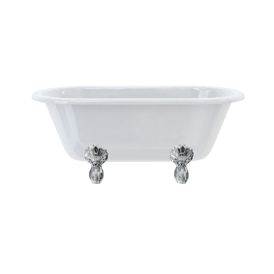 Burlington Двухсторонняя ванна Windsor 150 см с роскошными ножками с ножками Luxury Classic из хрома E4 L3C  - Вид №1