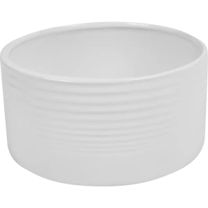 Кашпо для цветов ø15.3 h7.7 см v1.5 л керамика белый