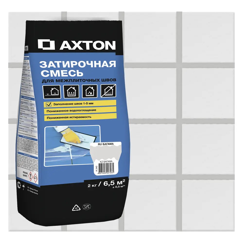 Затирка цементная Axton А.340 цвет багамы 2 кг 82454874 STLM-2126752 Без серии