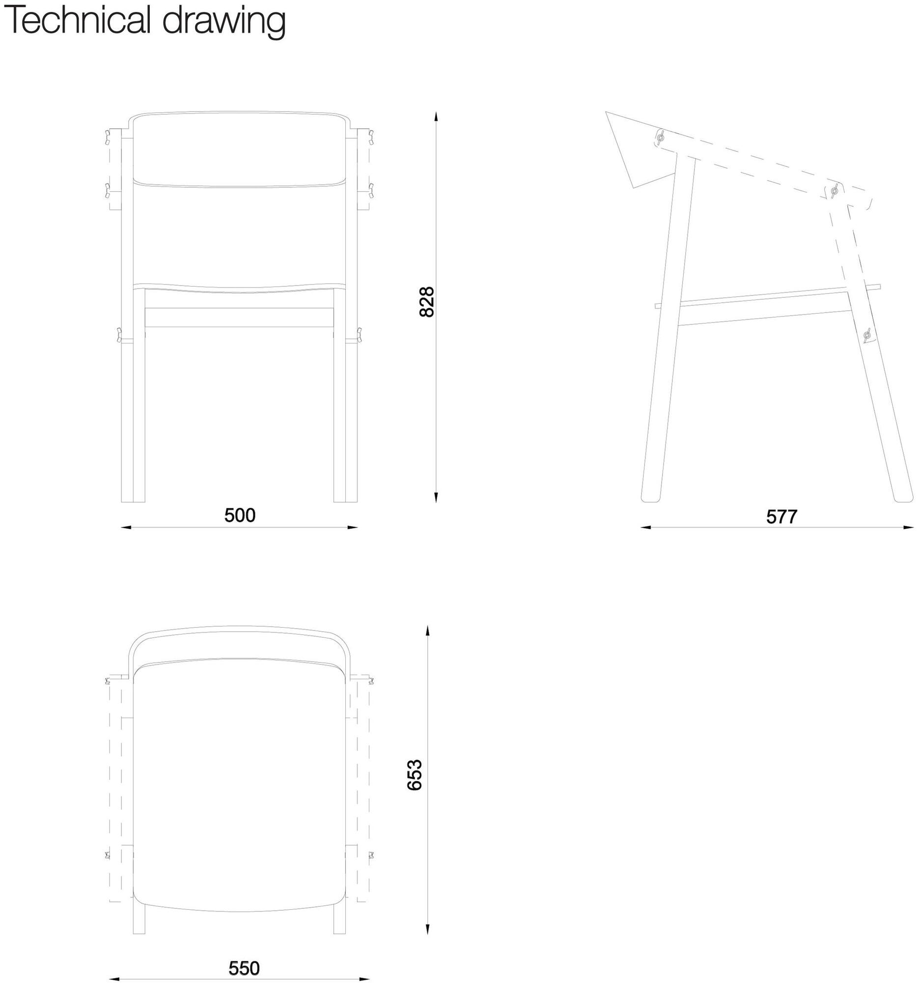 Askia Стул из лакированного дуба Atelier 1.c06.ok.sg - Вид №12