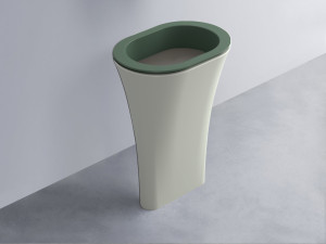 AMLA65-MU+AMPILO-FN+AMCOLO-PM Раковина Amedeo Ovale отдельностоящая cielo Enjoy + Amedeo