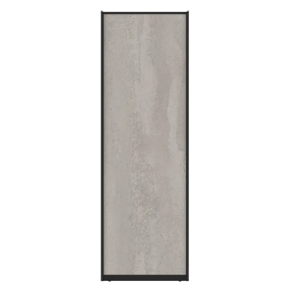 Дверь-купе KONSENSA 244.5x80.4 см МДФ цвет бетон профиль черный 89444099 STLM-2025274  - Вид №1
