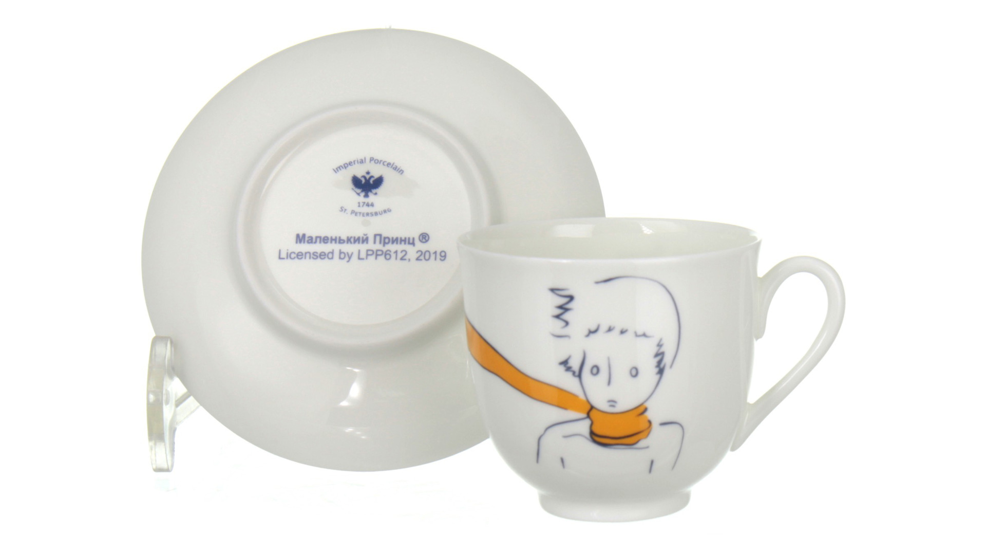 10646441 Императорский фарфоровый завод Набор подарочный "Ландыш" "Портрет Маленького Принца" Фарфор костяной  - Вид №2