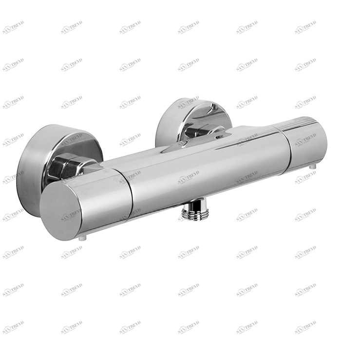 F4275/1 Термостатический смеситель внешнего монтажа без душевого комплекта С МЕТАЛЛИЧЕСКИМИ РУЧКАМИ FIMA CARLO FRATTINI Fimatherm 