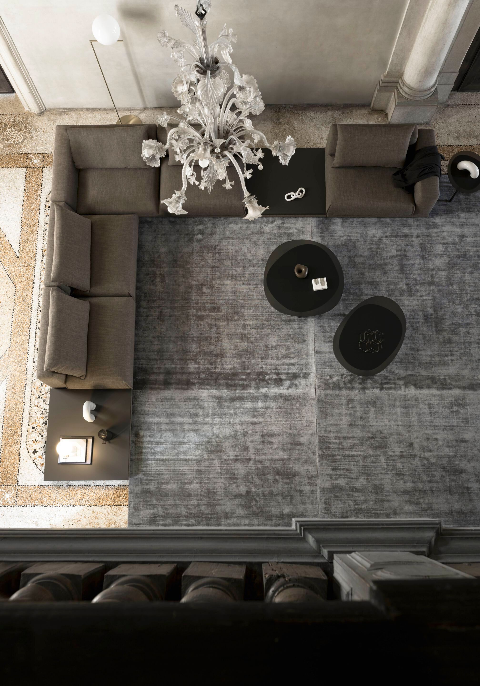 Секционный диван из ткани Alf DaFrè LAND ARCH-00112667 - Вид №9