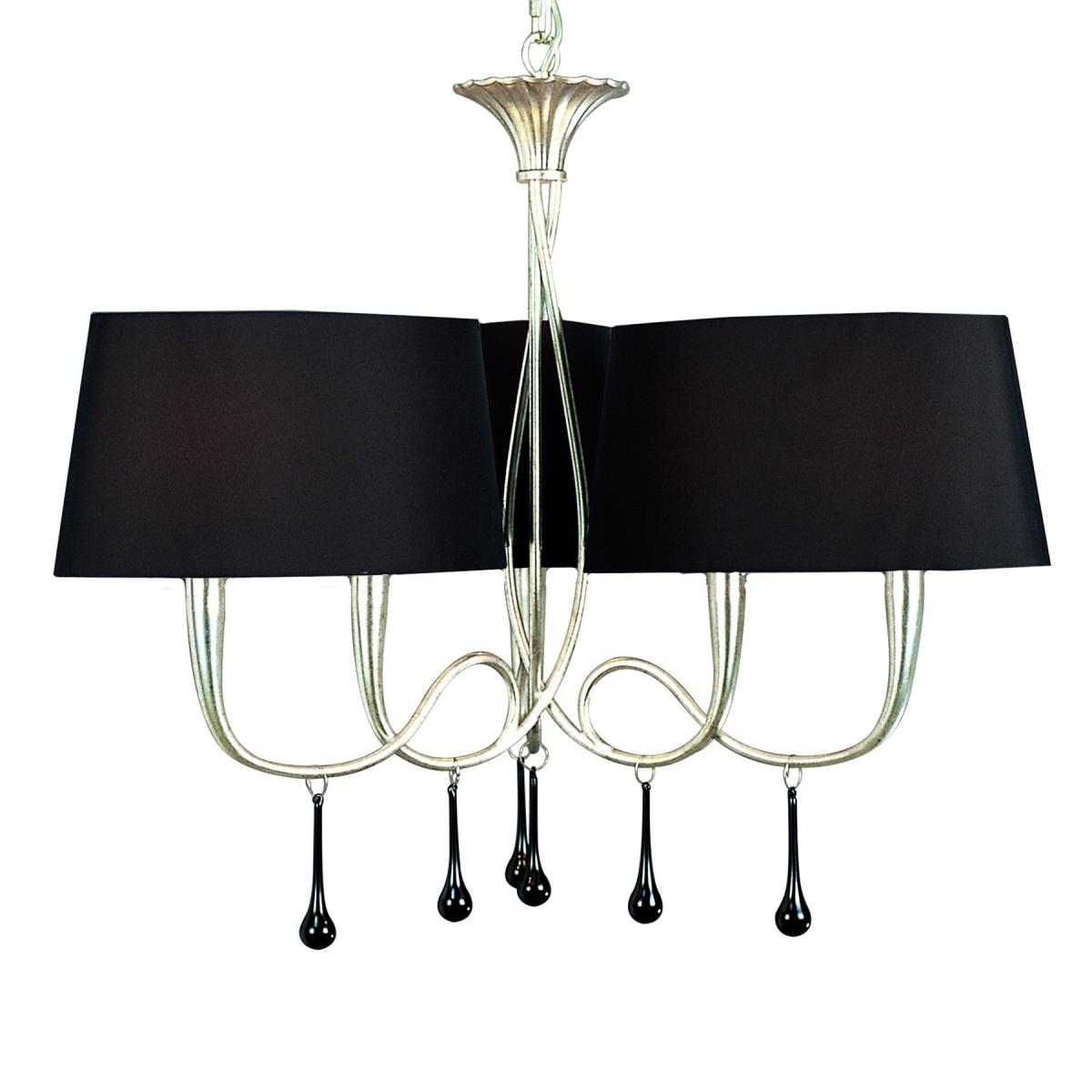 084116 Люстра 6L серебро/черный Mantra Paola - Вид №1
