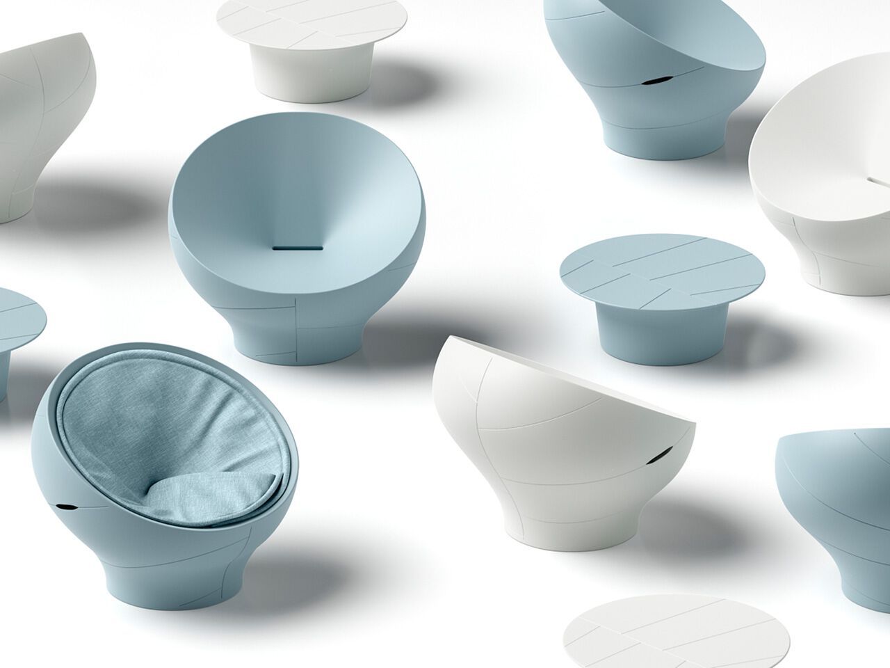 Низкий садовый стол из полиэтилена Lyxo Design Вера ARCH-00087106 - Вид №3