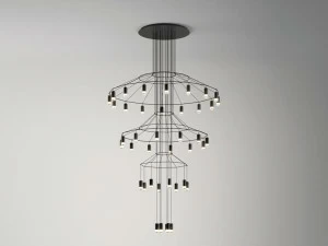 Vibia Светодиодный подвесной светильник с диммером Wireflow chandelier 0378