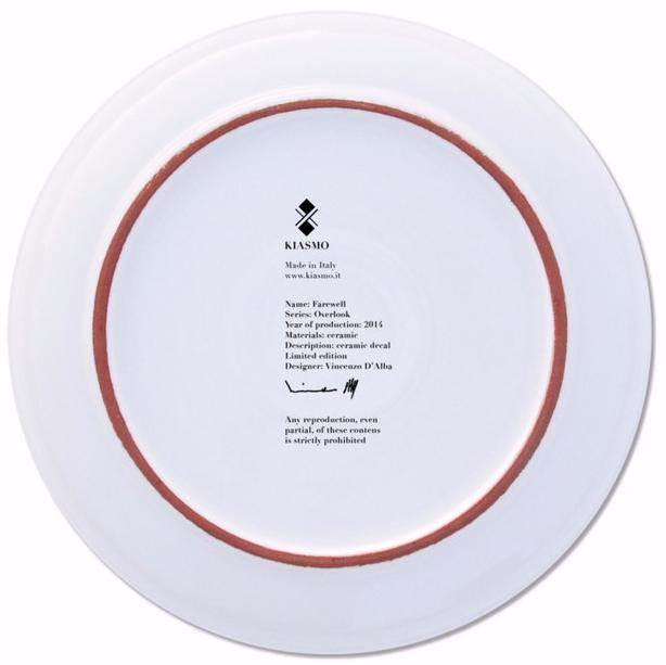 Kiasmo Керамическая тарелка Overlook 2014kddovef - Вид №2