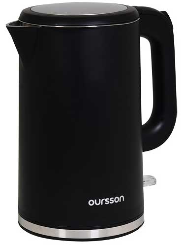 5360467 Электрочайник Oursson EK1731W/BL черный STDN-0026465 - Вид №1