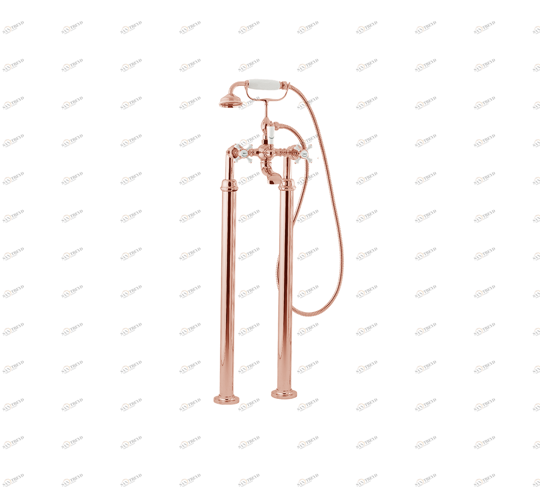 Gentry Home Смеситель для раковины от центра к центру 2 отверстия под смеситель 200 мм Chelsea Розовое золото GH103363