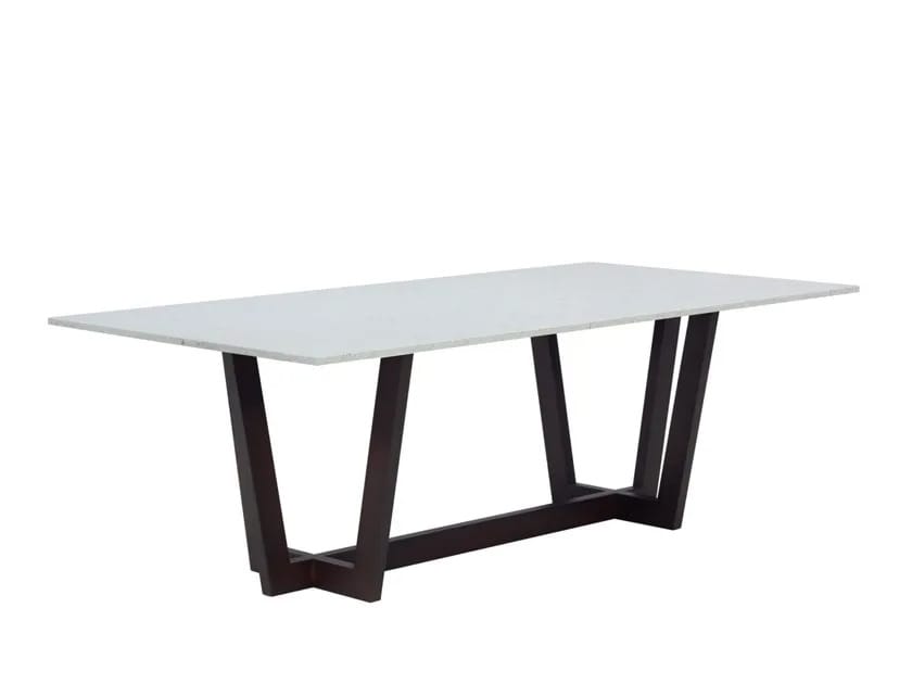 Прямоугольный стол со стальным основанием и кварцевым верхом ORO NERO Collection Tube ARCH-00119772