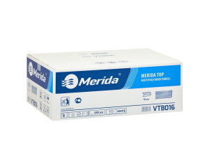 VTB016 Бумажные полотенца TOP, белые, двухслойные, 3200 шт. Merida