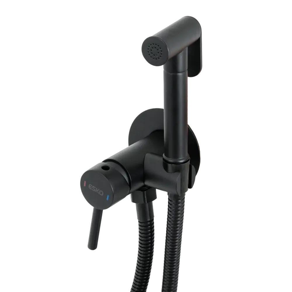 Смеситель с гигиенической лейкой Esko Concealed Mixer CM2 скрытый монтаж цвет чёрный 84460876 STLM-2110485 CM2 Black