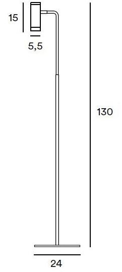 Gibas Торшер из латуни Lola 929/65 - Вид №1