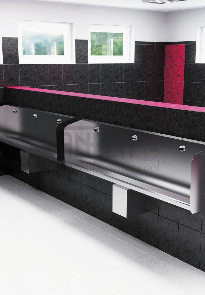 91040 Нержавеющий подвесной писсуаровый желоб, 1800 мм SANELA  - Вид №1