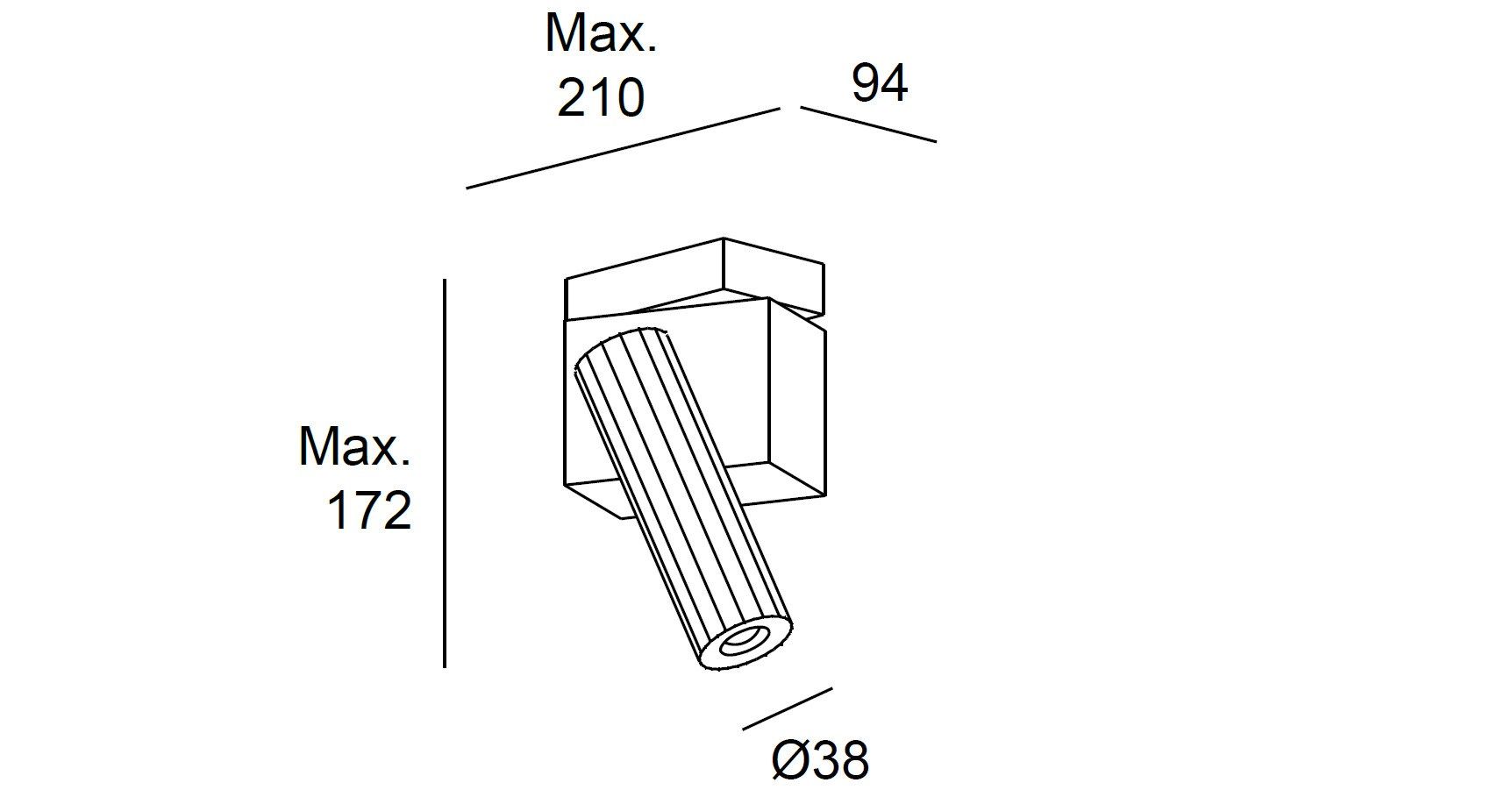 Регулируемый светодиодный потолочный светильник LedsC4 Prolix ARCH-00097571 - Вид №2