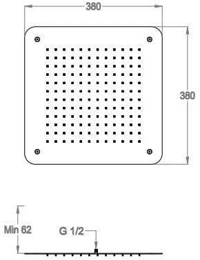 Fir Italia Встроенная душевая лейка Soffioni doccia 8572408 - Вид №1