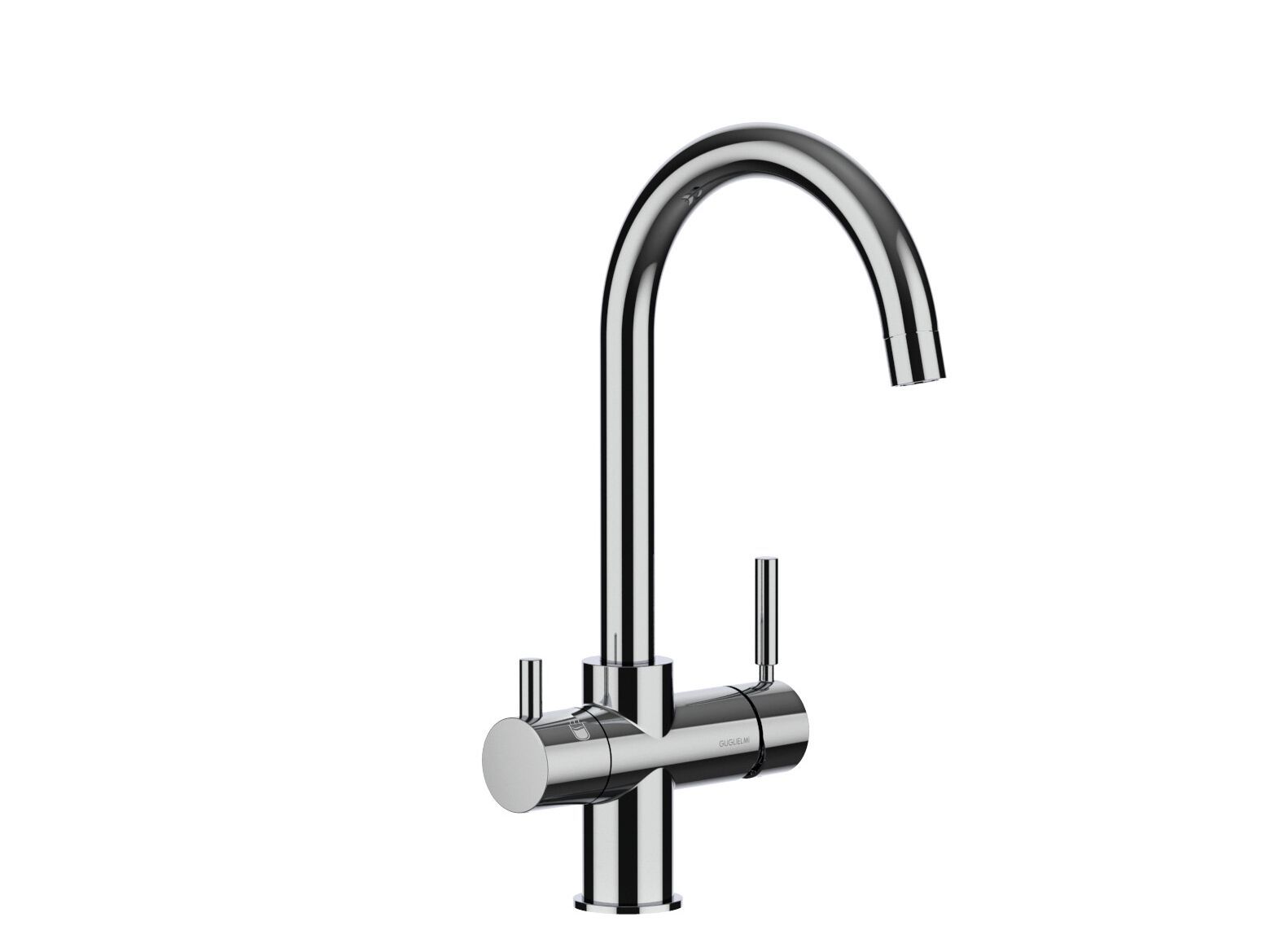 Однорычажный смеситель для кухни с поворотным изливом GUGLIELMI RUBINETTERIE чистый ARCH-00063476