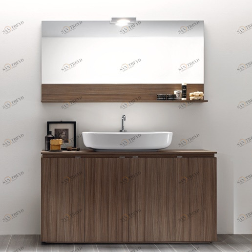 Комбинация ванной комнаты FLY119 в отделке Planet 75 / Venato Caffè MILLDUE FLY