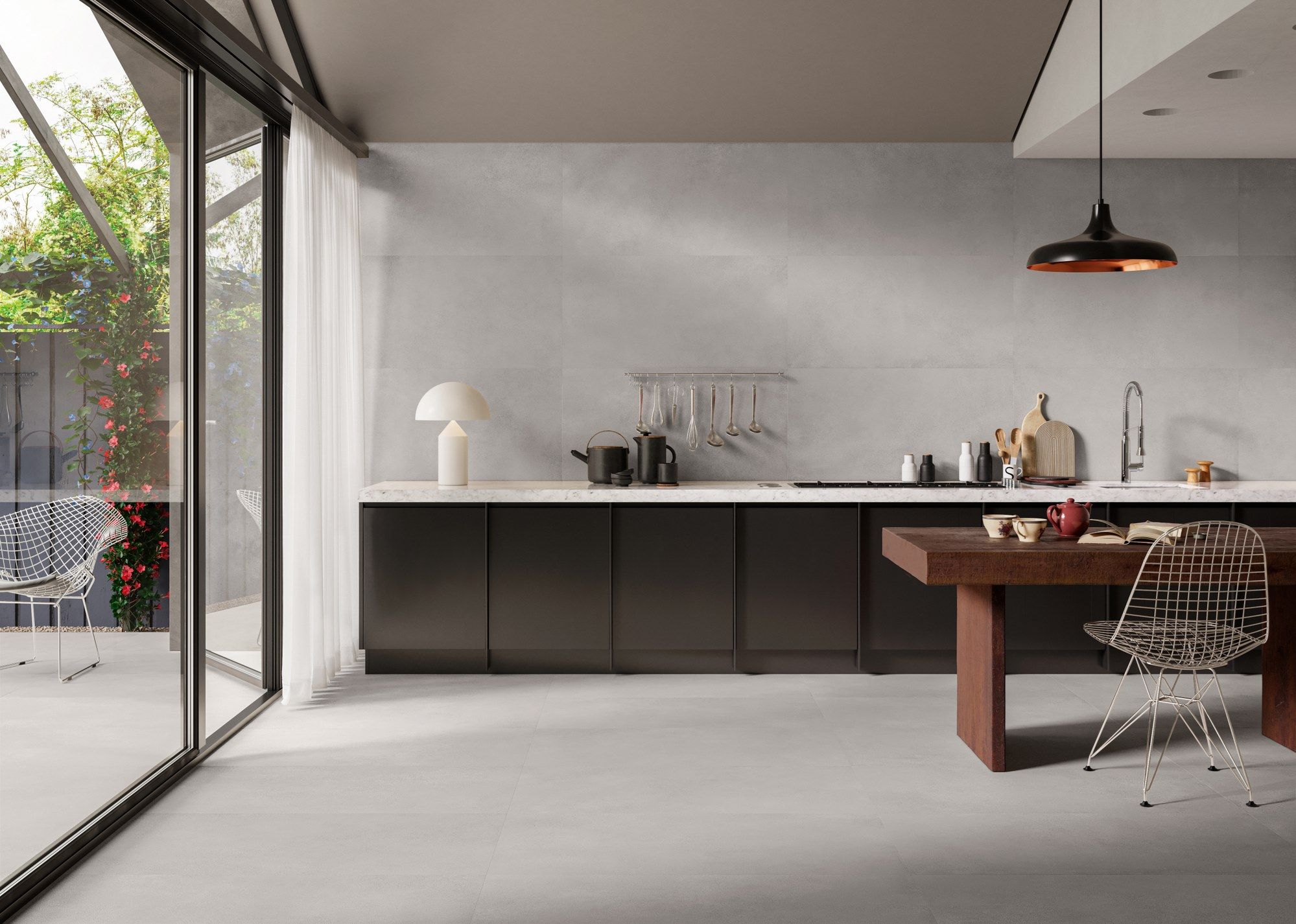 Антибактериальные напольные покрытия для внутренних и наружных работ с цементным эффектом CERAMICA SANT'AGOSTINO Соболь ARCH-00027407 - Вид №4