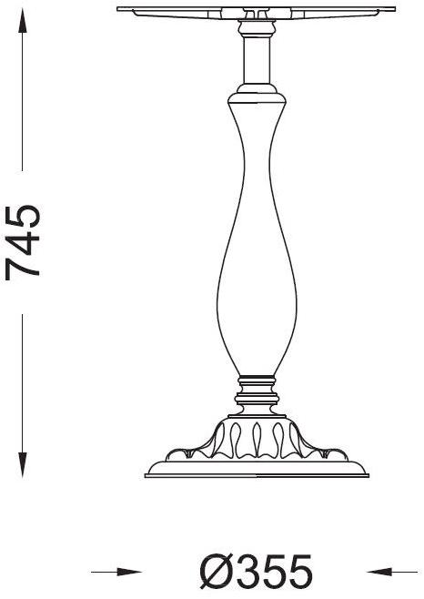 Modus Основание для чугунных столов  Tv2707.001s  - Вид №1