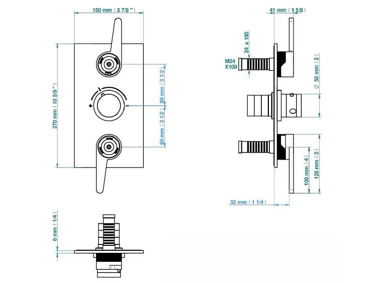 Термостатический смеситель для душа THG Paris ZOOM.12 ARCH-00103281 - Вид №2