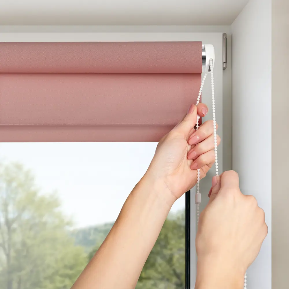 Штора рулонная Plain, 60x160 см, цвет пыльная роза PRAKTO STLM-2051502 - Вид №2