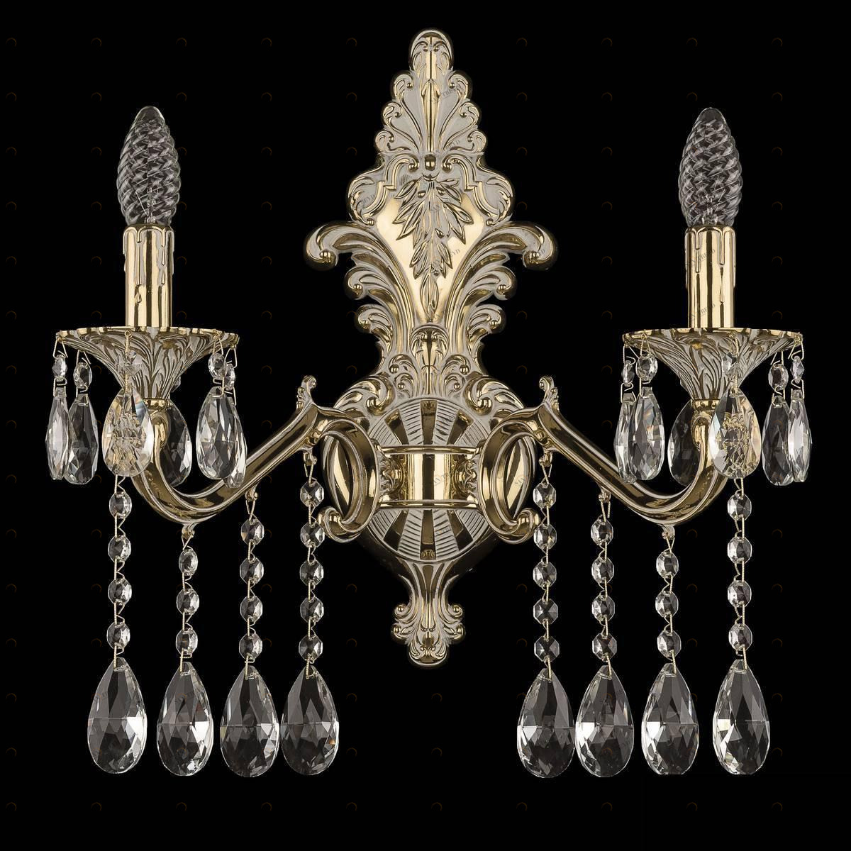 Бра настенное золотистое Bohemia Ivele 7202B15 BOHEMIA IVELE СВЕЧА 00-3888973 Золото 