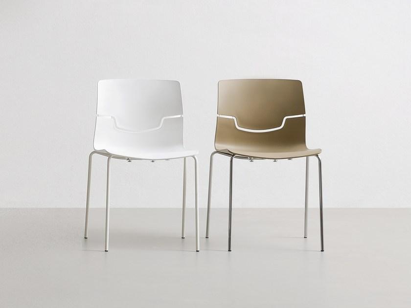 GABER Штабелируемый стул из полипропилена Slot sun-id-1505419 - Вид №2