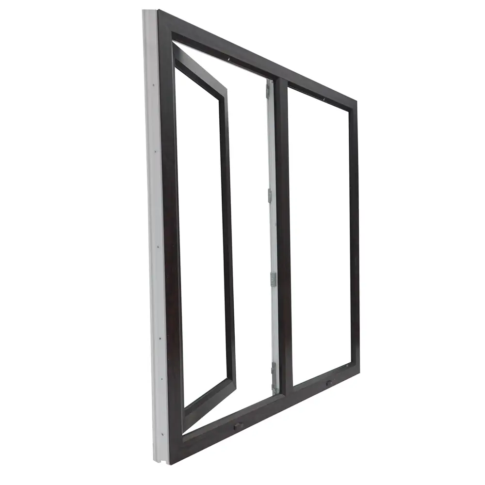 Окно пластиковое ПВХ VEKA двустворчатое 1200x1200 мм (ВхШ) двухкамерный стеклопакет белый/темный дуб STLM-2036824 - Вид №7