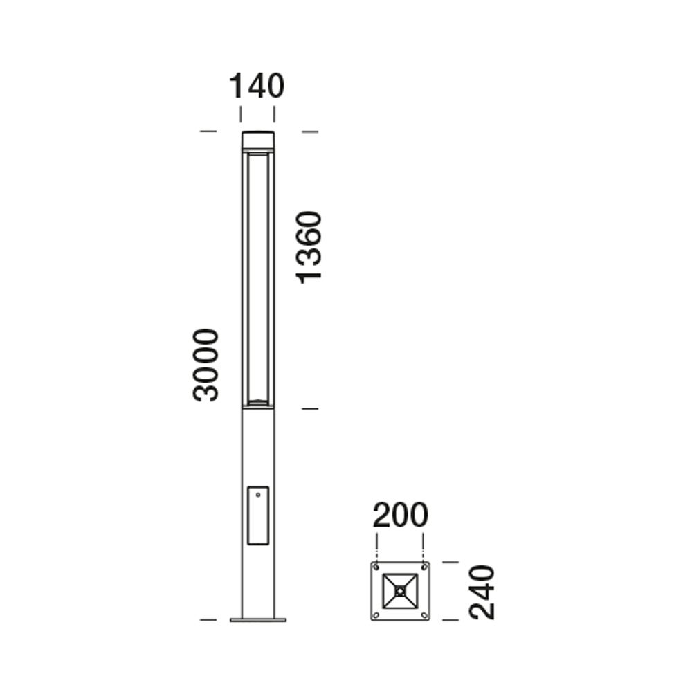 5034613 Уличное освещение  Platek T4  T4 h. 3000 mm - LED 3000K - Вид №6