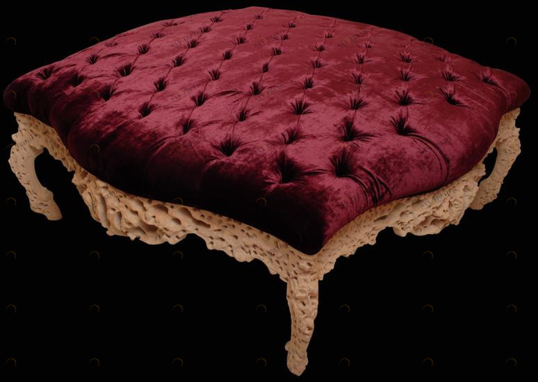 Mirabili Стеганый пуф с квадратной подкладкой из бархата Mirabili arte d'abitare sun-id-1507396