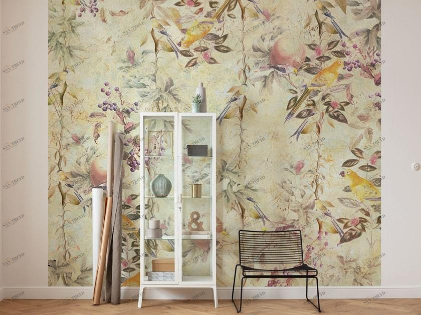 Komar Флизелиновые обои с цветочными мотивами Raw R3-026