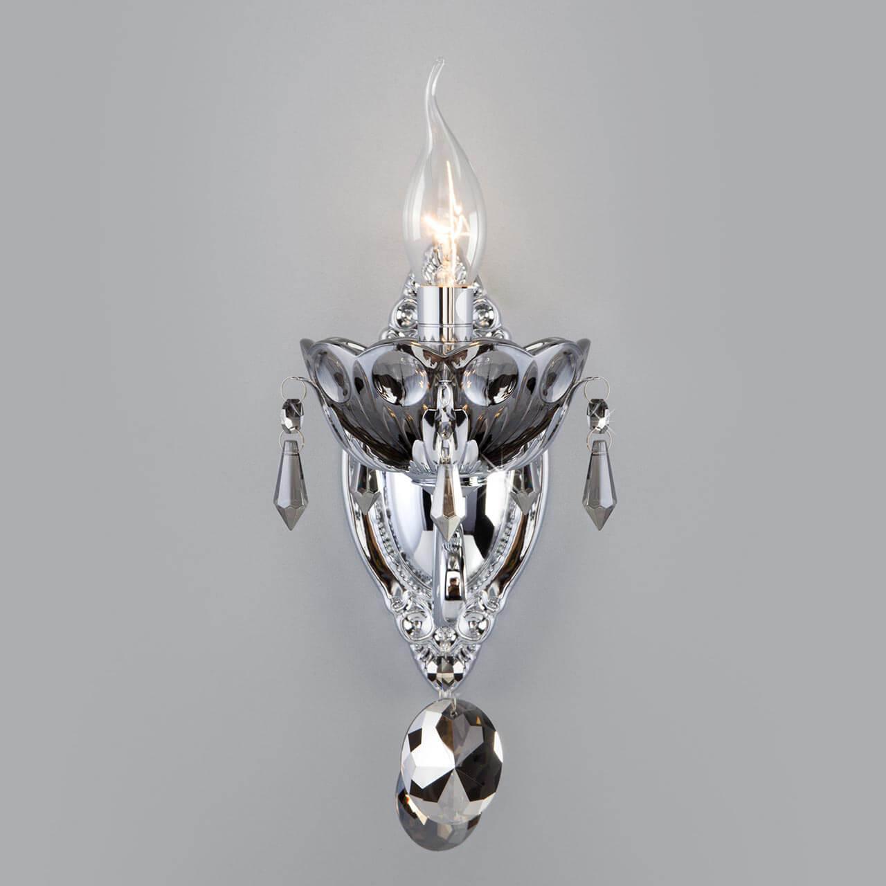 Бра хрустальное дымчатое Teodore 10103/1 EUROSVET СВЕЧА 00-3930356 Прозрачный;серый  - Вид №3