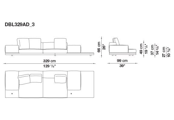 Кожаный диван B&B Italia док ARCH-00106863 - Вид №193