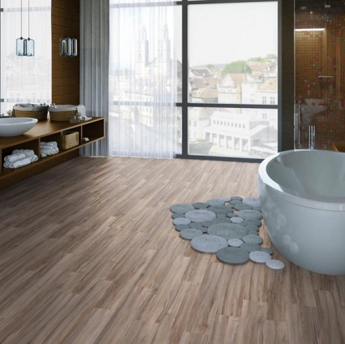 Виниловый ламинат Tarkett Lounge Acoustic Дуб с брашью (Текстурированная) 914,4х152,4/101,6 мм 1000901216 - Вид №7