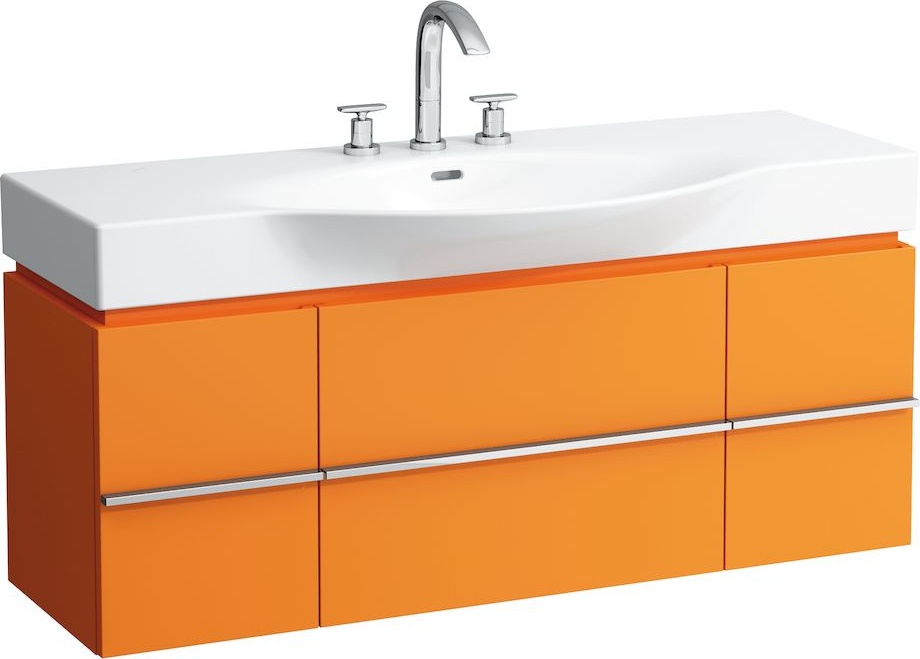 H4013020754631 Шкафчик под раковину, для раковин 811704, 812704, 2 выдвижных ящика с 2 дверцами, 2 стеклянные полки LAUFEN PRO - Вид №22