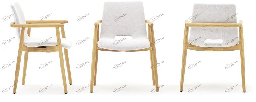 Varaschin Садовое кресло из ткани с подлокотниками Lapis 241p