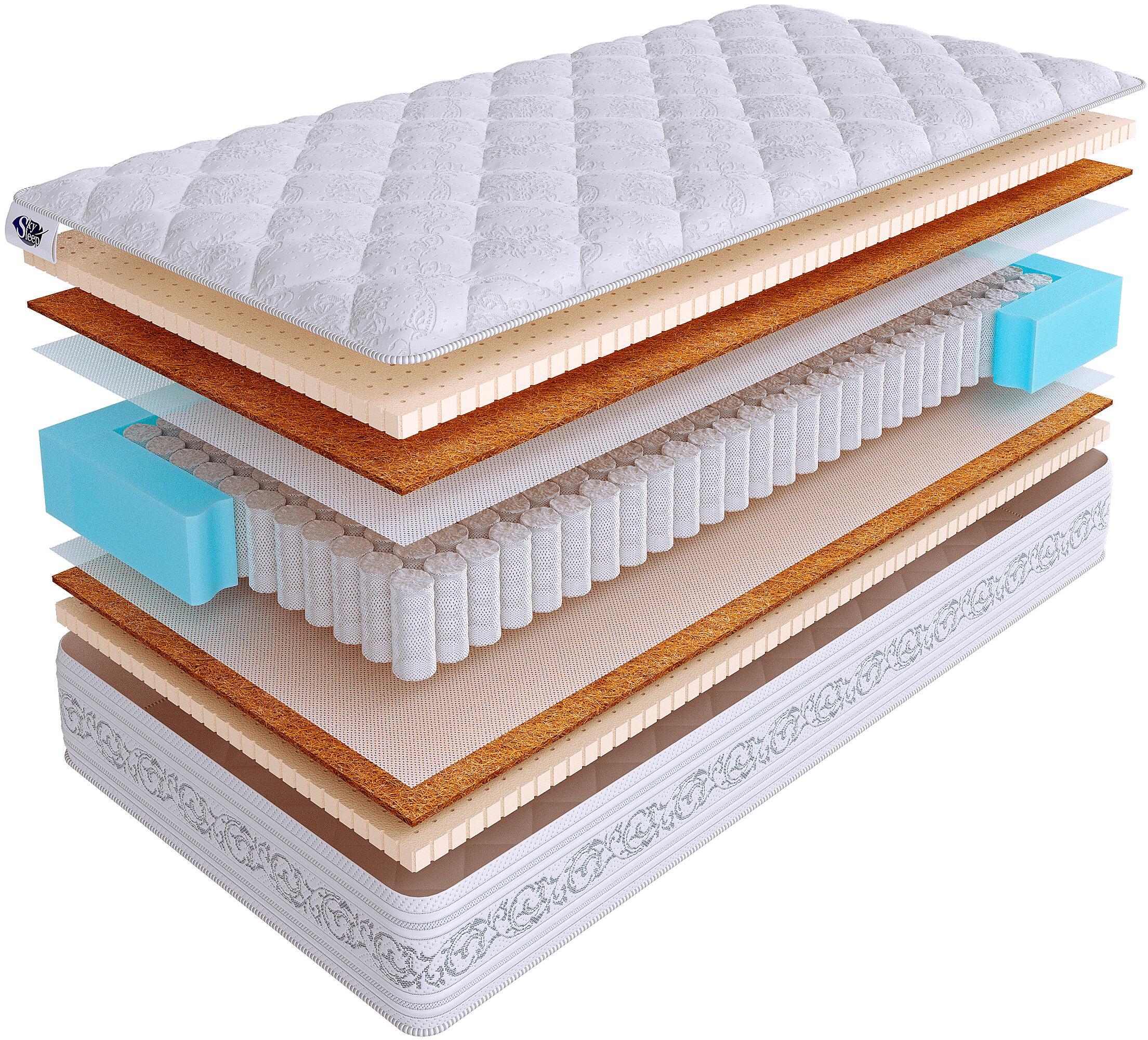 90916550 Матрас EXPERT MIDDLE S500 200x185 см независимый пружинный блок STLM-0421731 SKYSLEEP