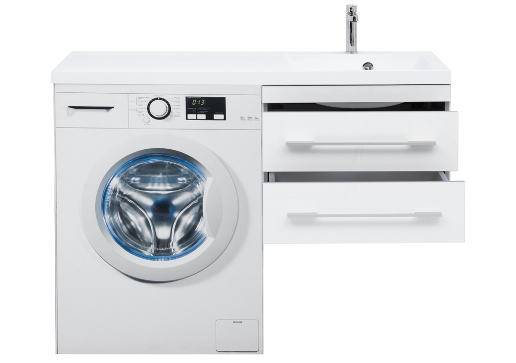 Тумба с раковиной Aquanet Верона 120 R белый (подвесная, 2 ящика) 0017666700239568 - Вид №11