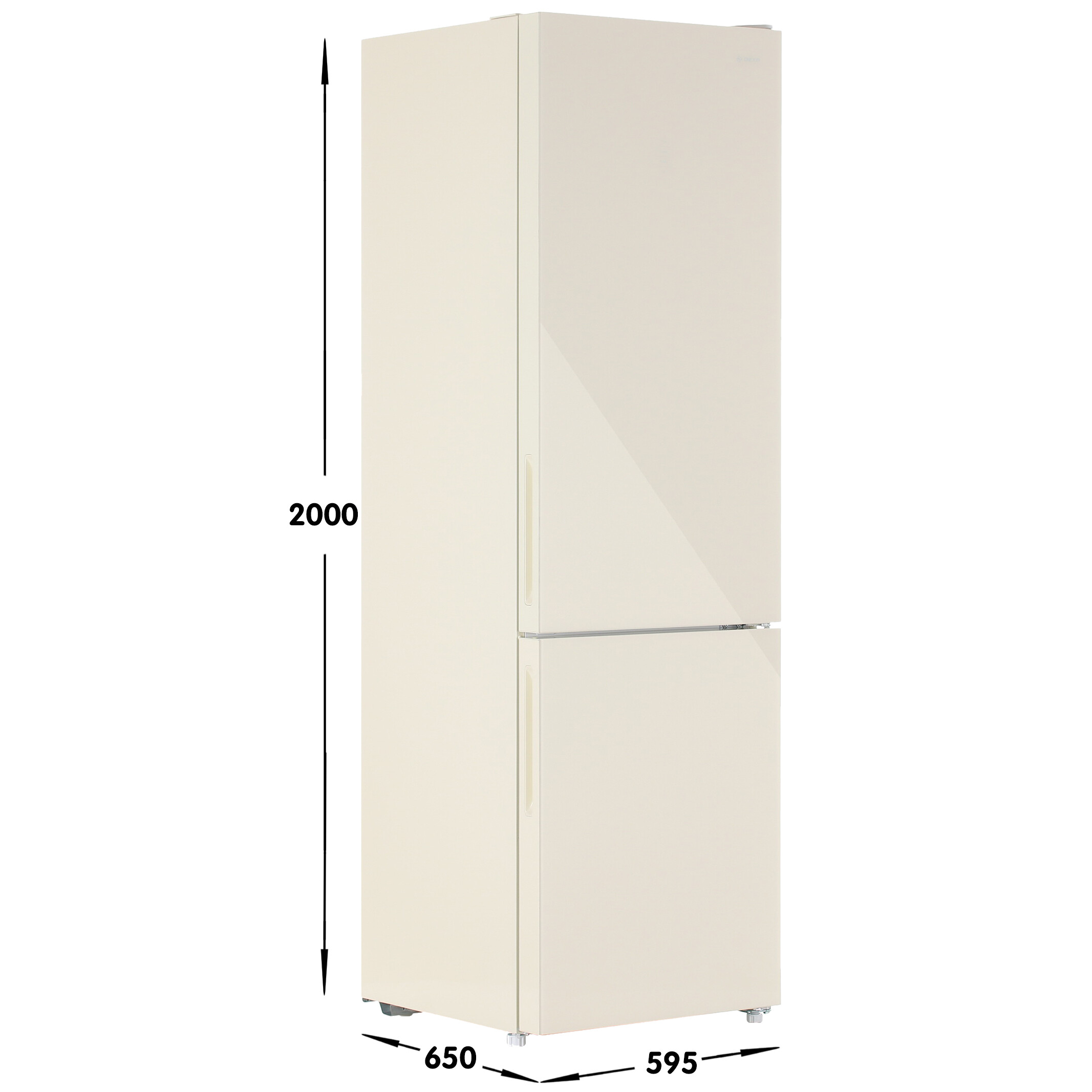 5032047 Холодильник с морозильником   DEXP RF-CN350DMG/SI бежевый STDN-0120824 - Вид №6