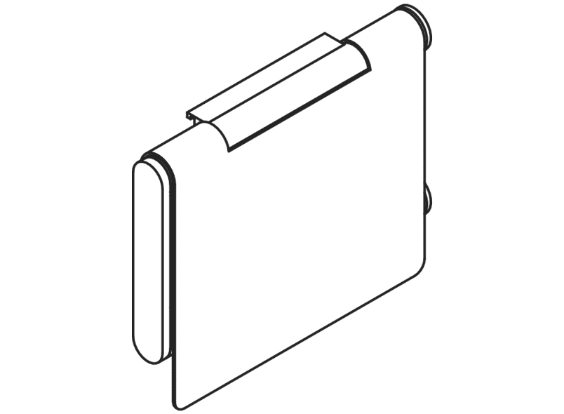 900.21.00540 Держатель рулона туалетной бумаги с крышкой HEWI System 900 - Вид №2